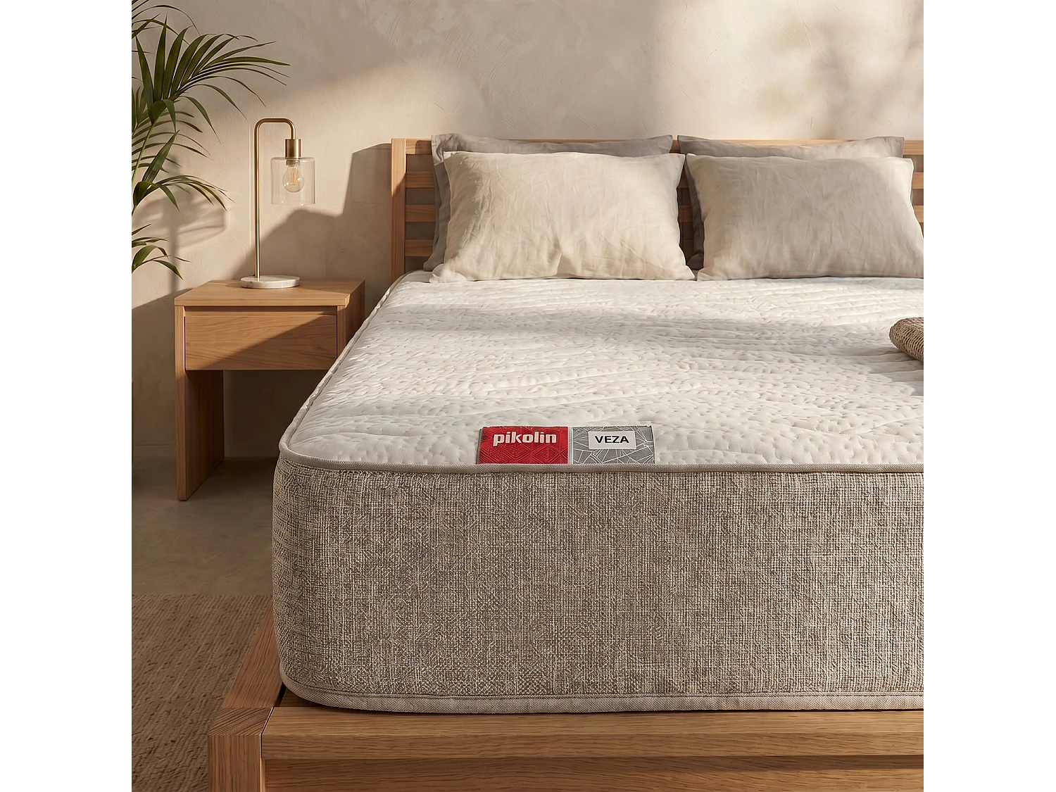 Materasso Pikolin Veza Compact 120 x 190 cm, molle insacchettate e memory foam, 23 cm
