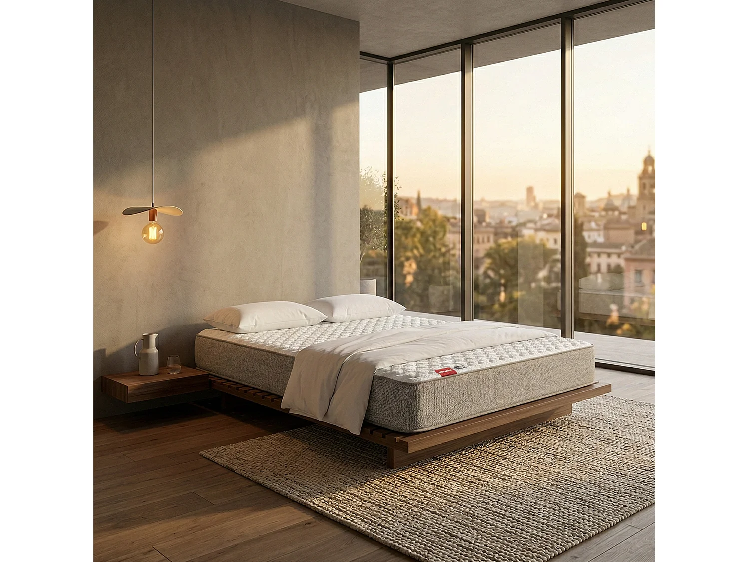 Materasso Pikolin Leah Compact 90 x 190 cm, 21 cm, espanso HR e memory foam