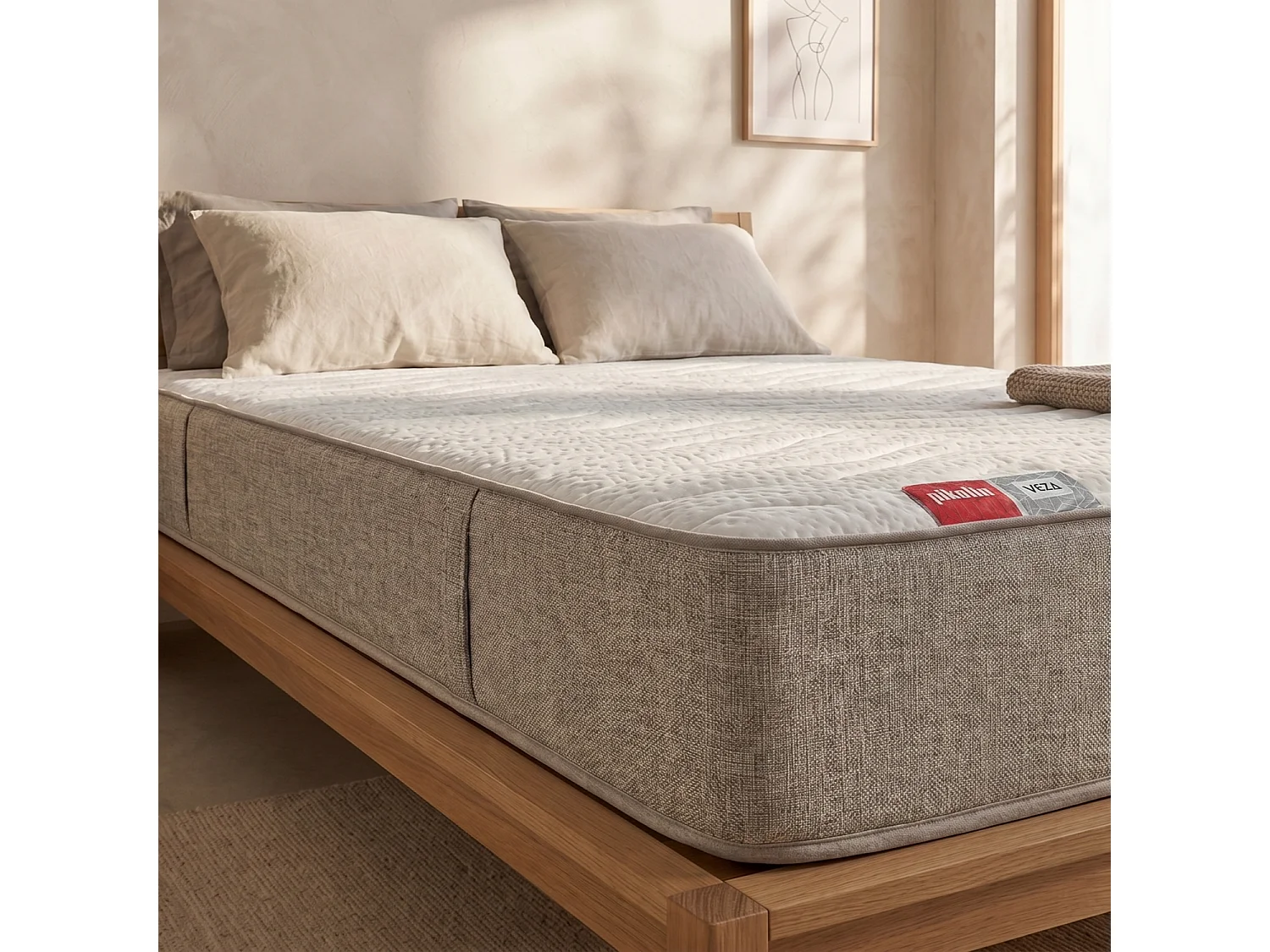 Materasso Pikolin Veza Compact 160 x 200 cm, molle insacchettate e memory foam, altezza 23 cm