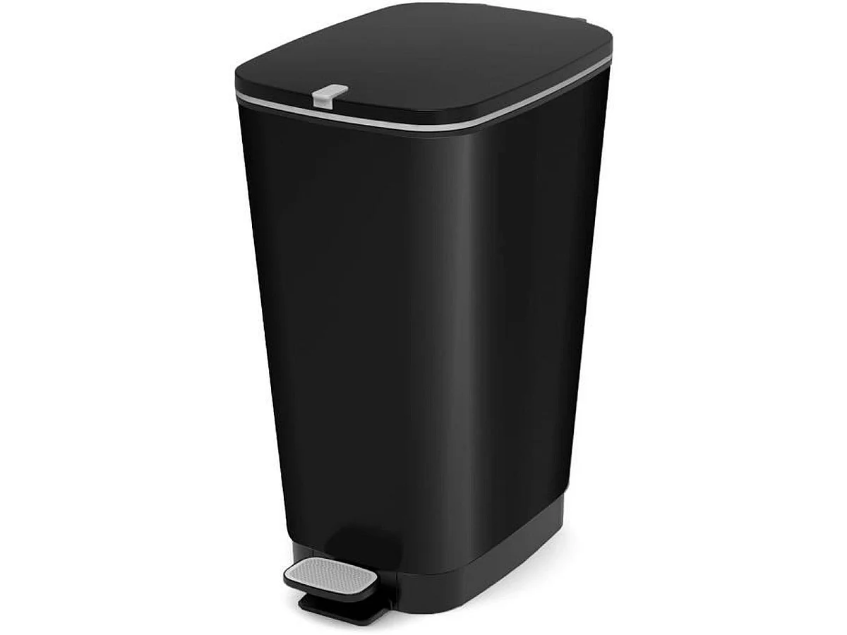 Poubelle à pédale KIS Chic Bin Style 42,5 L - Polypropylène noir