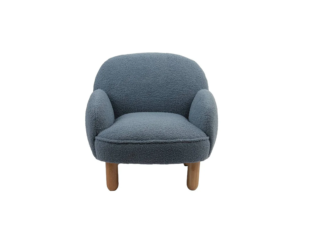 Fauteuil Enfant Bouclette "Rocky" 56cm Bleu