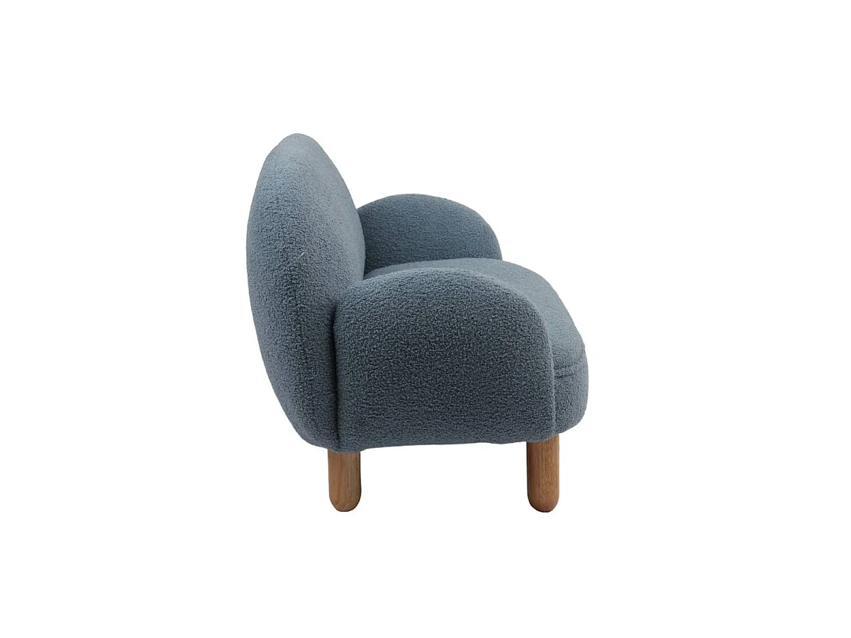 Fauteuil Enfant Bouclette "Rocky" 56cm Bleu
