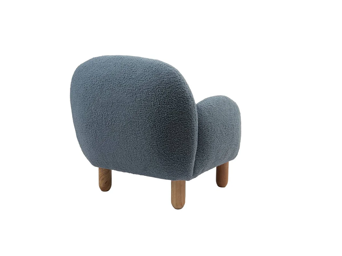 Fauteuil Enfant Bouclette "Rocky" 56cm Bleu