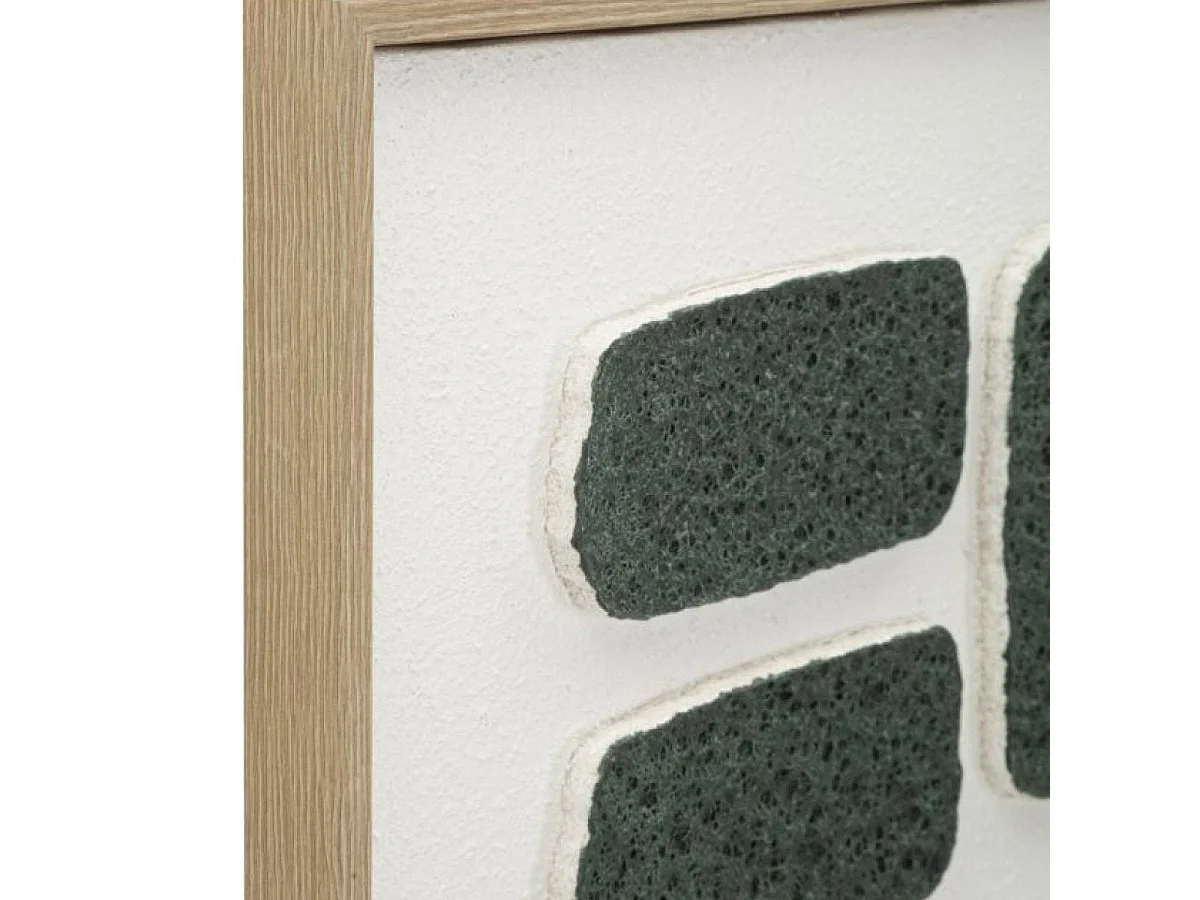 Tableau 3D abstrait 60x80 cm Luan Vert