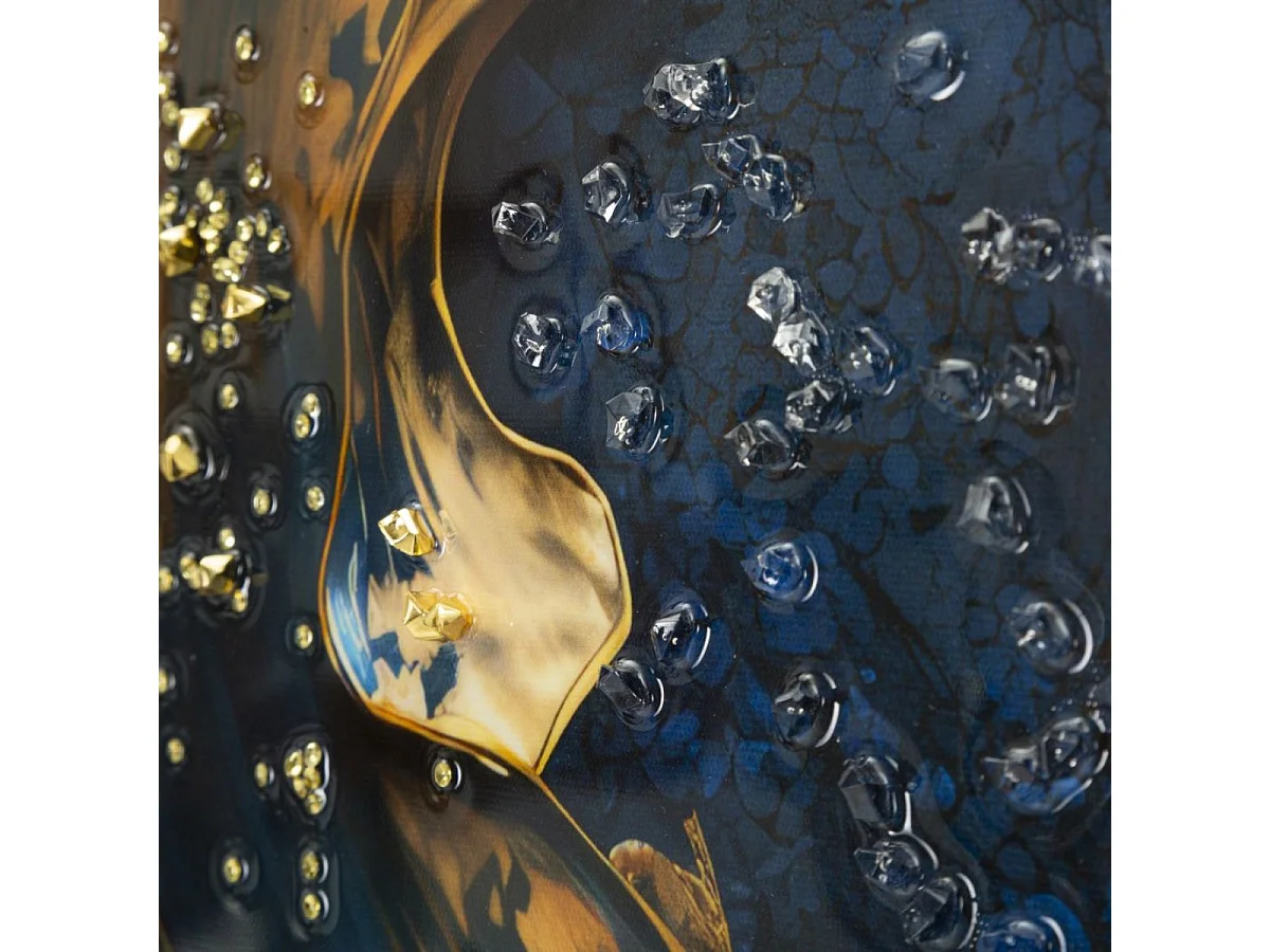 Tableau impression sur toile dorures et reliefs 60x90 cm Thémis