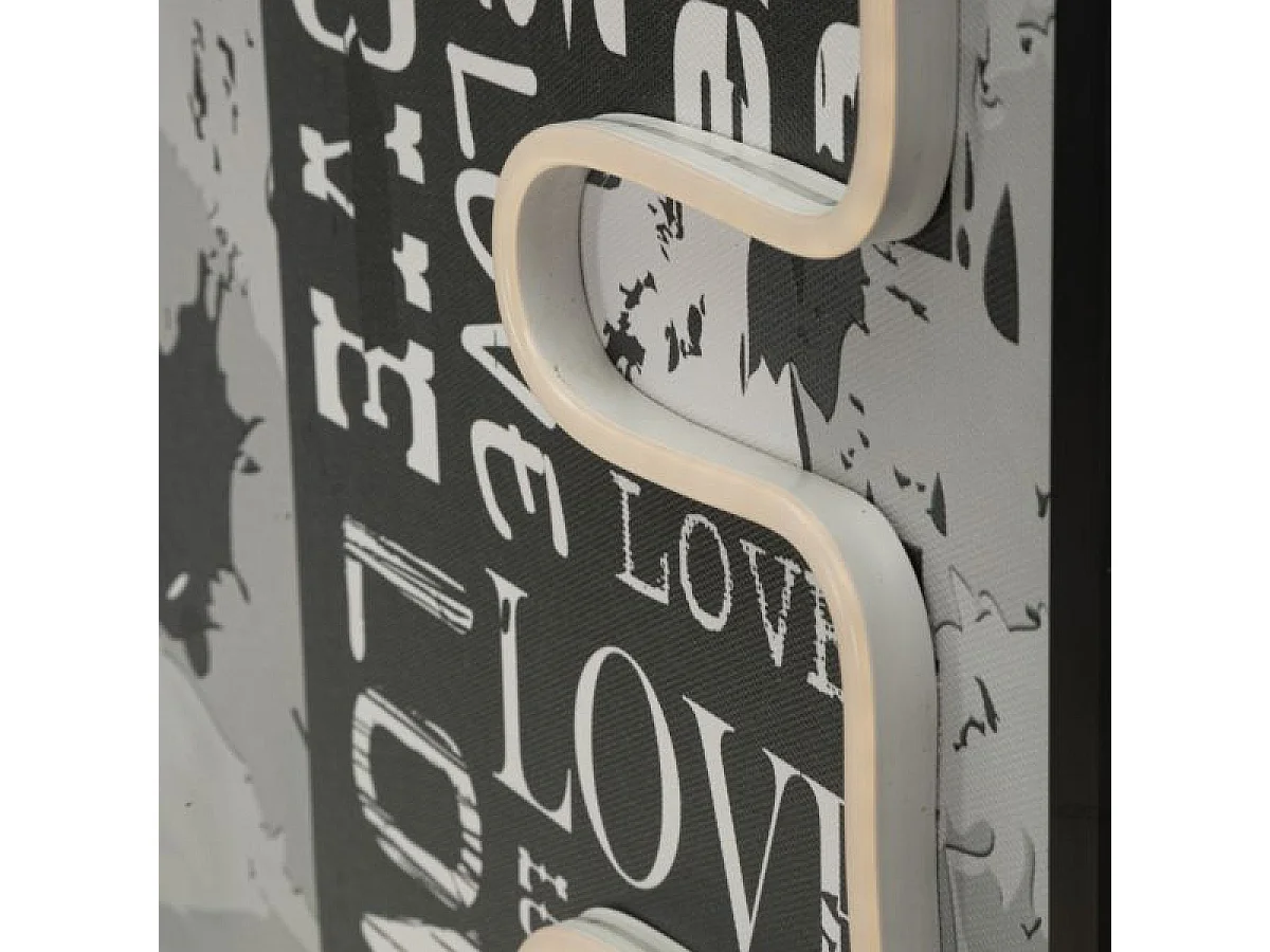 Tableau impression sur toile LED 60x90 cm Love