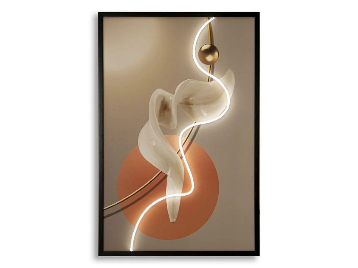 Tableau impression sur toile LED 80x120 cm Orphée
