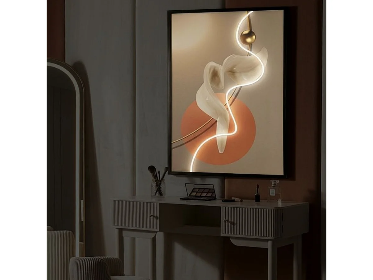 Tableau impression sur toile LED 80x120 cm Orphée