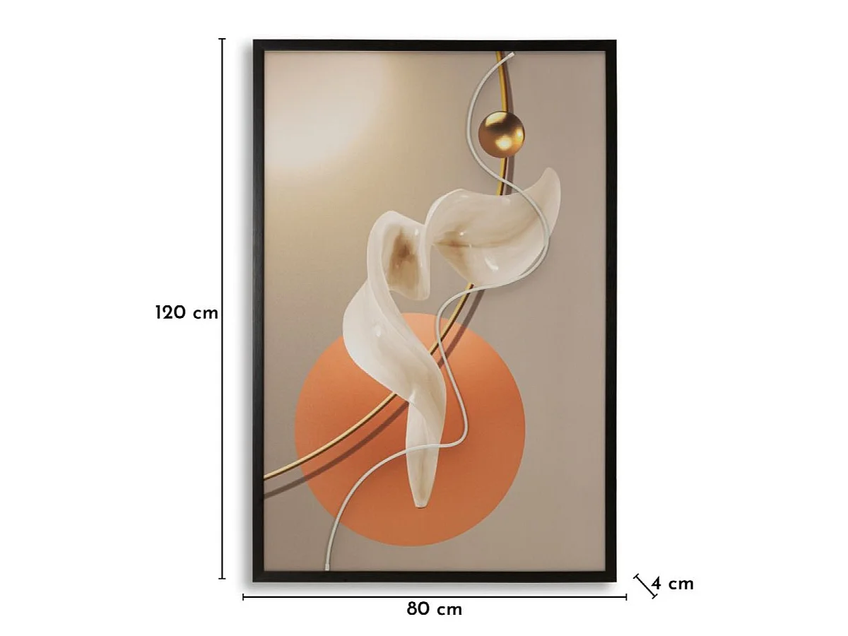 Tableau impression sur toile LED 80x120 cm Orphée