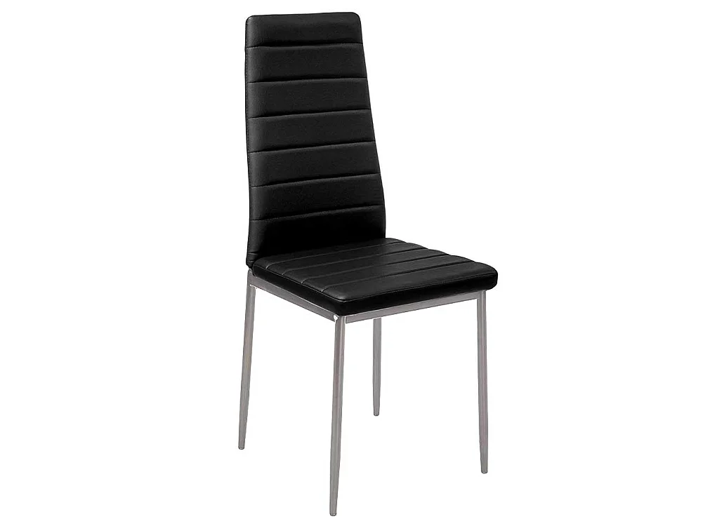 Set 4 Sedie Moderne sala Pranzo Salotto Cucina Seduta Imbottita Ecopelle Nero