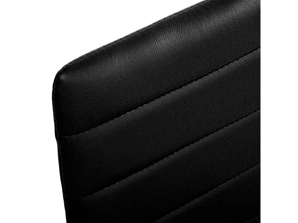 Set 4 Sedie Moderne sala Pranzo Salotto Cucina Seduta Imbottita Ecopelle Nero