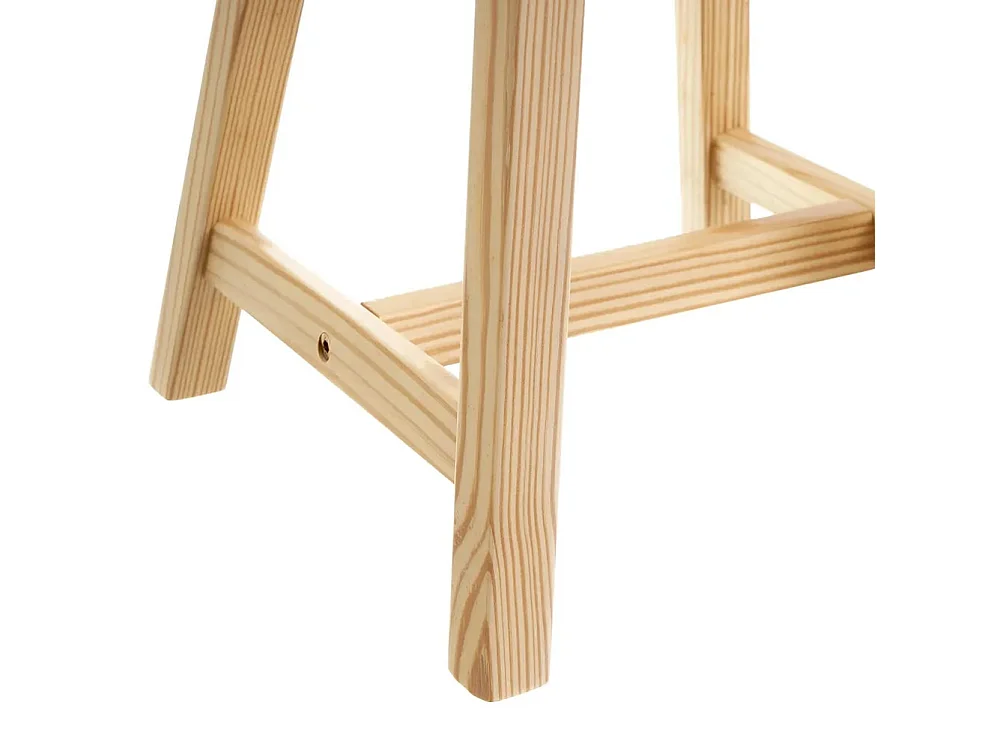 Sedia per Bambini in Legno MDF con Seduta e Schienale Ergonomico 28 x 28 x 50 cm
