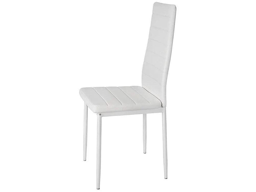 Set 4 Sedie Moderne Sala Pranzo Salotto Cucina Seduta Imbottita Ecopelle Bianco