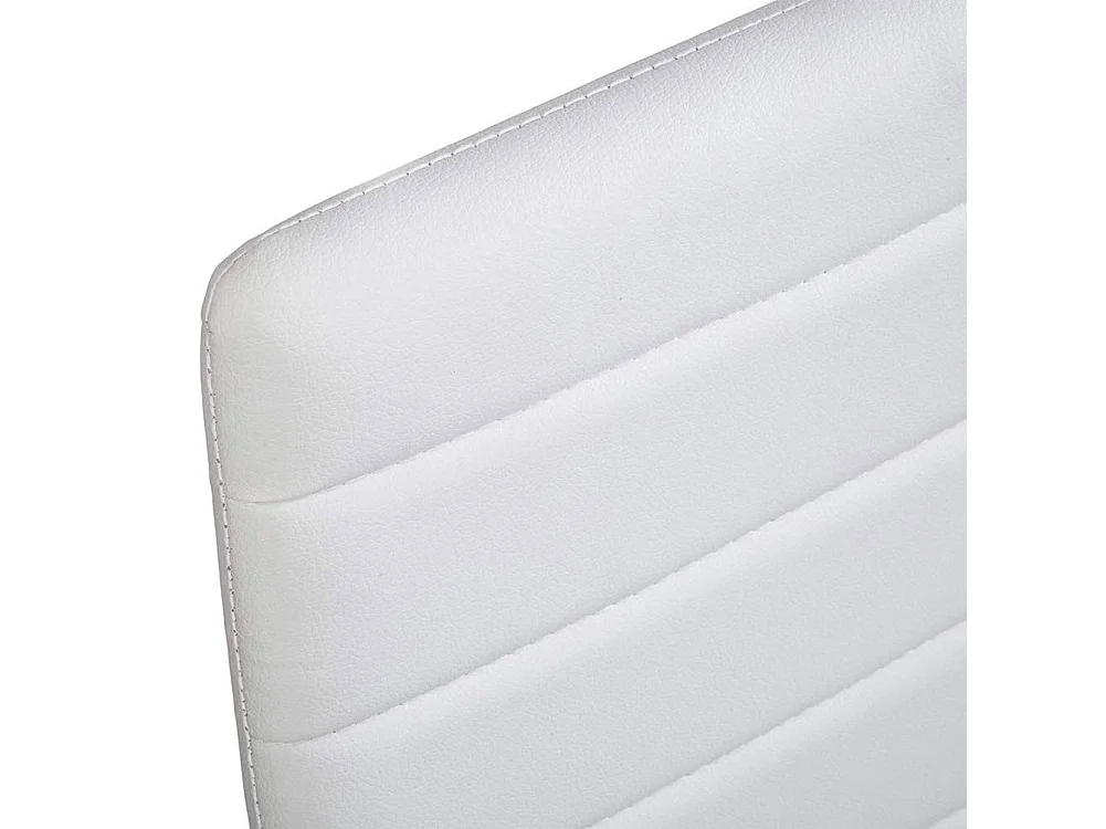 Set 4 Sedie Moderne Sala Pranzo Salotto Cucina Seduta Imbottita Ecopelle Bianco