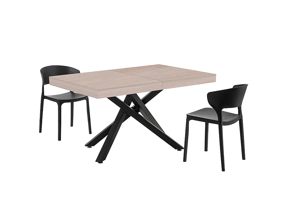 Tavolo da Pranzo Cucina Allungabile Estensibile 90 x 140 fino a 220 cm Olmo Perl