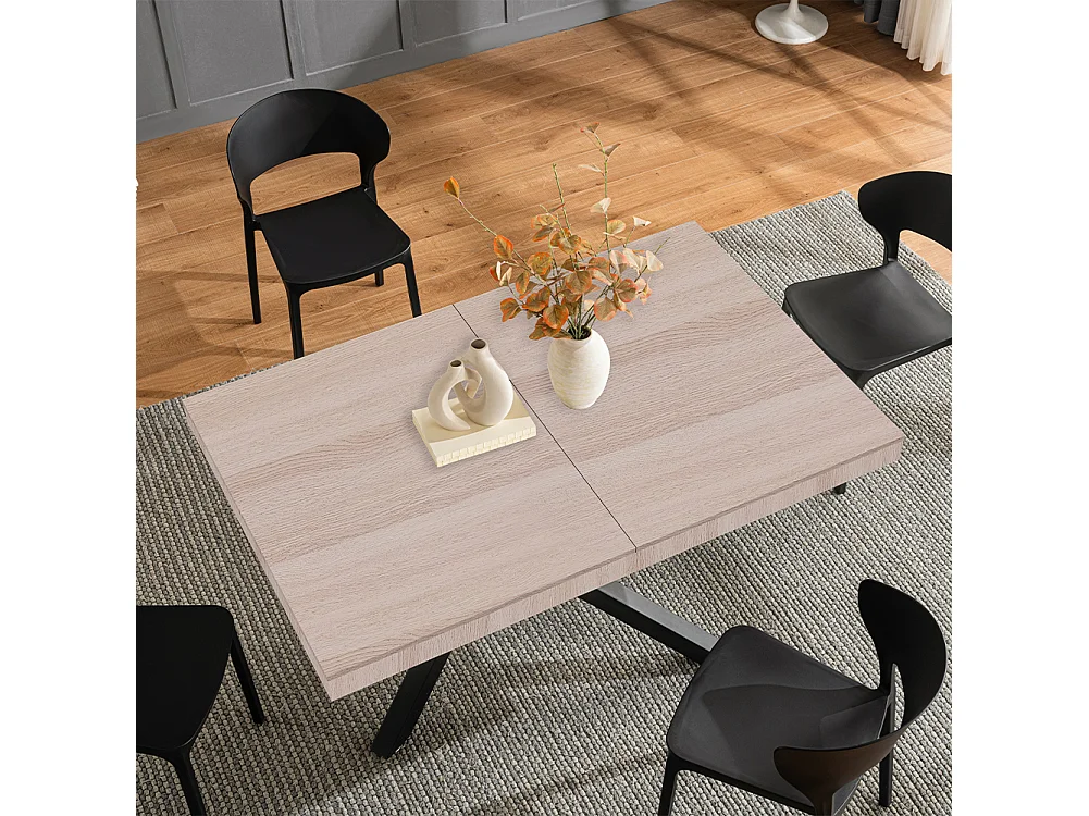Tavolo da Pranzo Cucina Allungabile Estensibile 90 x 140 fino a 220 cm Olmo Perl