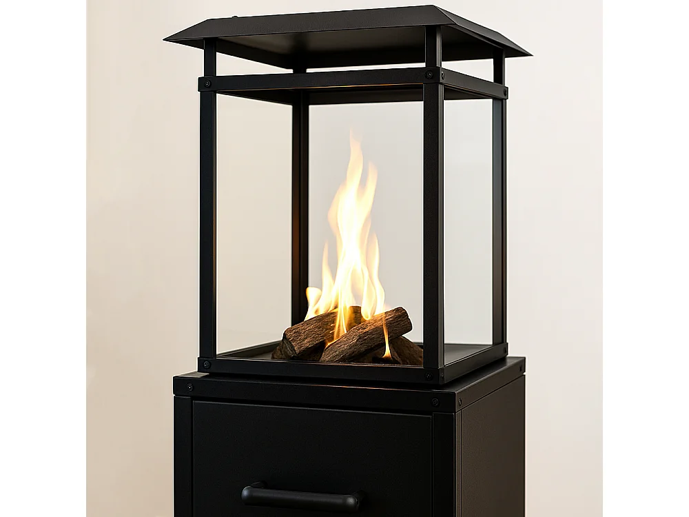 Tempo Style - Stufa a Gas Raven (8 kW) – Stufa da esterno Nero