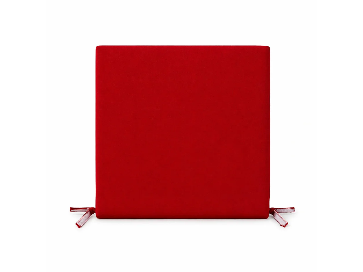 Tempo Style - Cuscino seduta per sedia 45x47cm con velcro in poliestere – Bordeaux