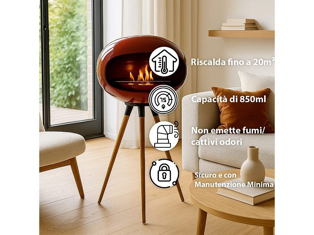 Tempo Style -Biocamino SICILY – Bordeaux/Legno Rovere