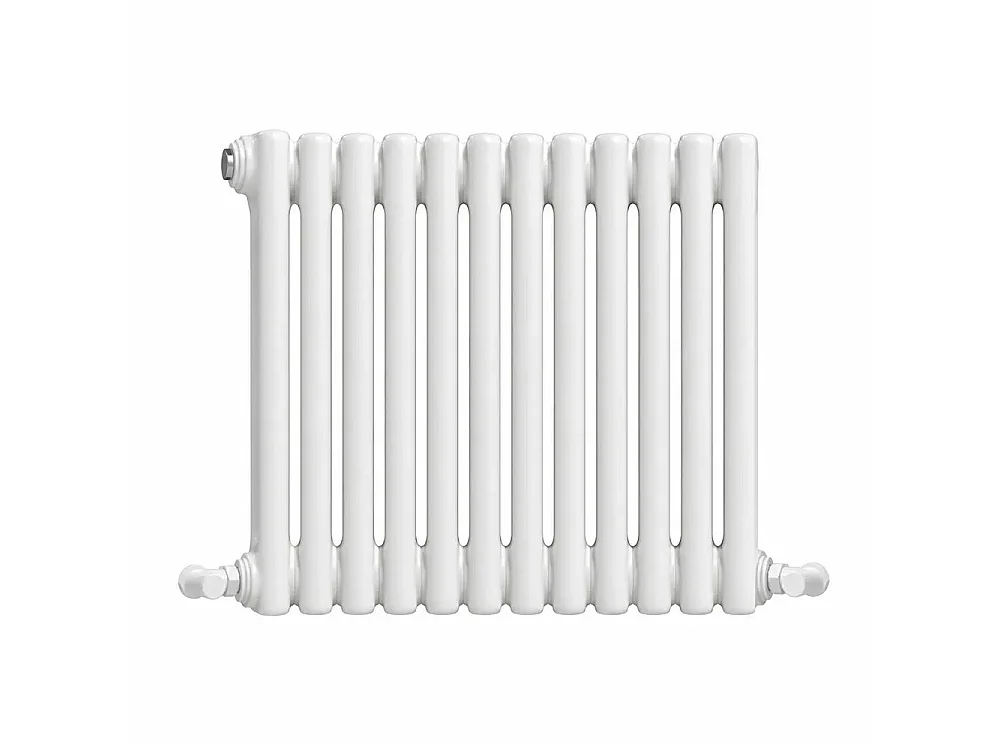 Tempo Style - Radiateur 600x554 mm | 385 W | Radiateur décoratif 2455 BTU à 12 éléments - Blanc
