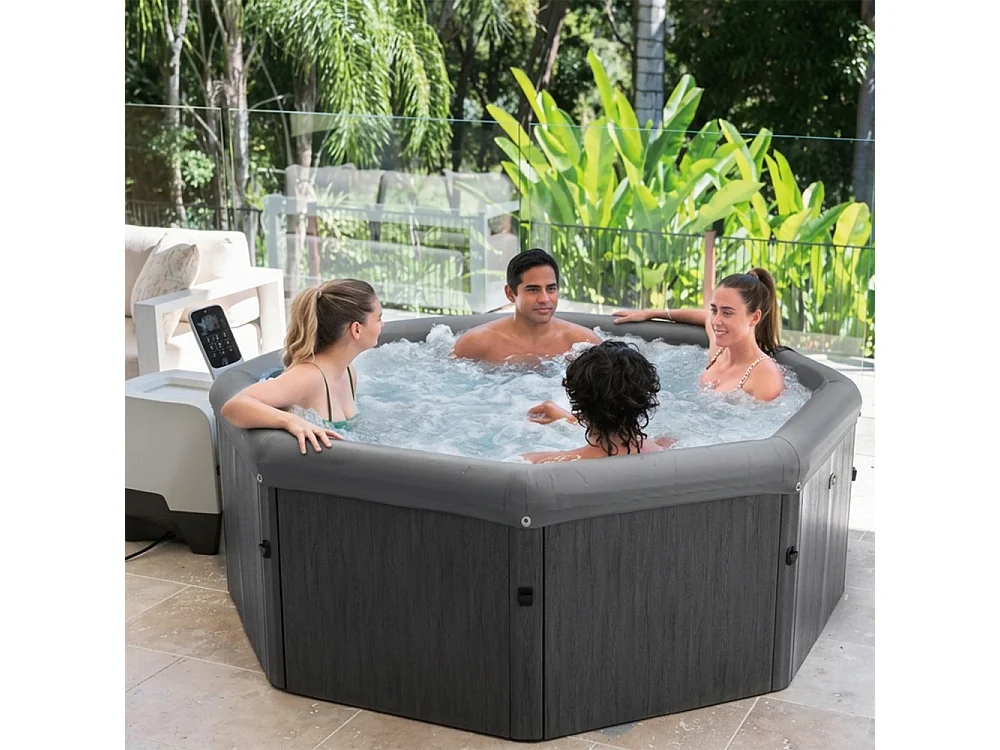 Tempo Style - Vasca Idromassaggio MSpa VERONA | 130 getti d'aria a 3 velocità, 32 Idrogetti, Riscaldatore, Copertura termica inc. |1.82m x 0.70m