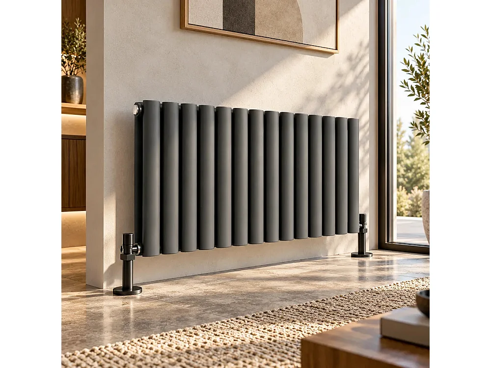 Tempo Style - Radiateur 600x840 mm | 871 W | Radiateur décoratif 5399 BTU (14x2 éléments) - Anthracite