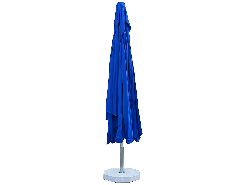 Tempo Style - Ombrellone Vomero con telo blu e palo bianco lucido 3 x 3 m