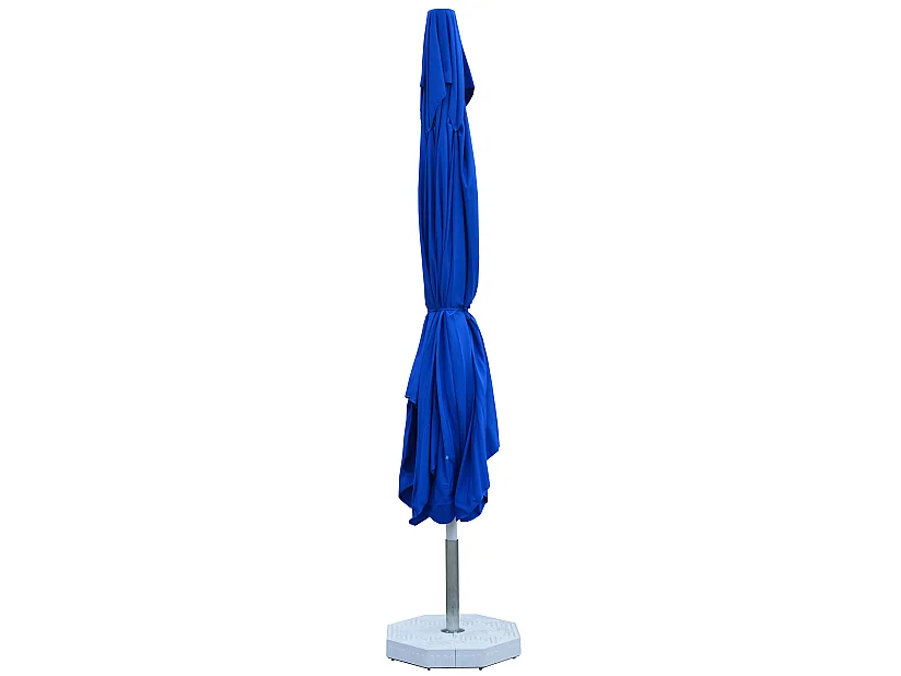 Tempo Style - Ombrellone Vomero con telo blu e palo bianco lucido 3 x 3 m