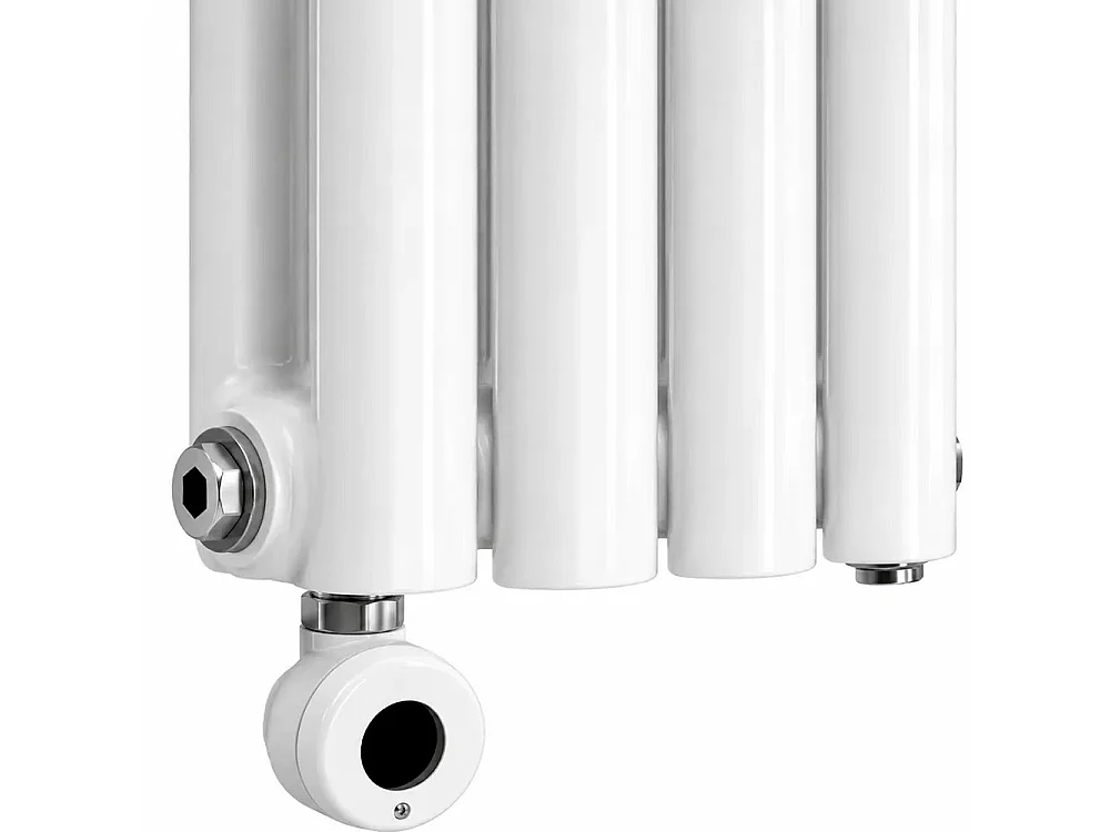 Tempo Style - Radiateur électrique vertical 1600x240 mm, 1000 W | Radiateur décoratif à 4+4 éléments - Blanc