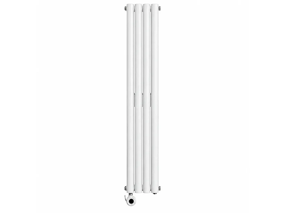 Tempo Style - Radiateur électrique vertical 1600x240 mm, 1000 W | Radiateur décoratif à 4+4 éléments - Blanc