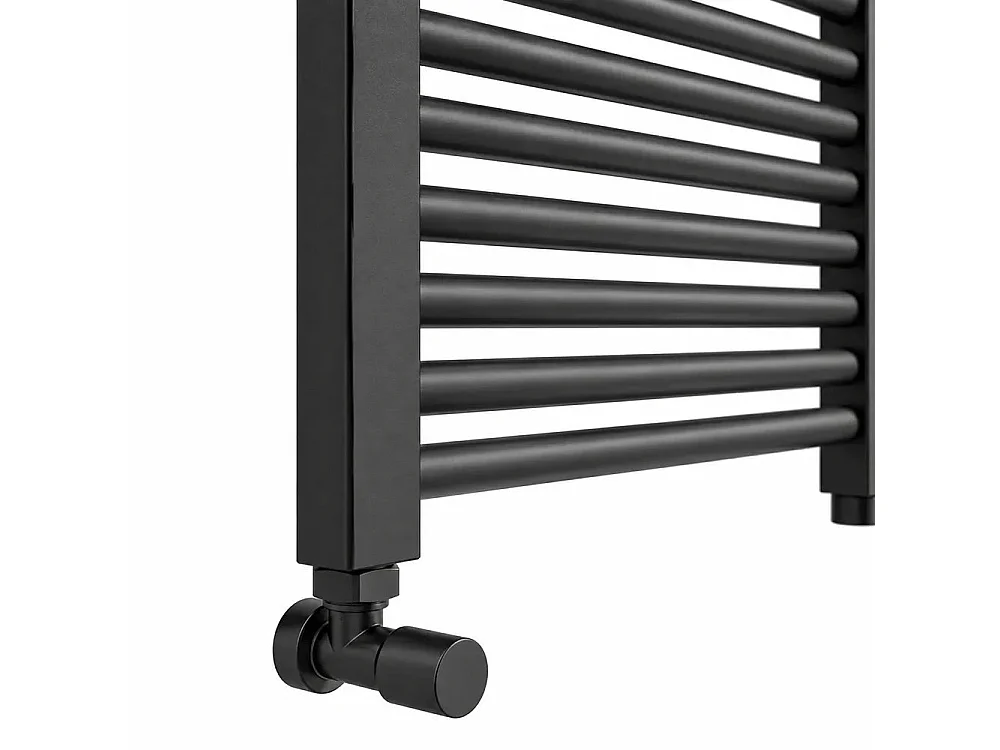 Tempo Style - Sèche-serviettes 800x500 mm | 302 W | Radiateur décoratif 1030 BTU à 14 éléments (4+10) – Gris canon de fusil