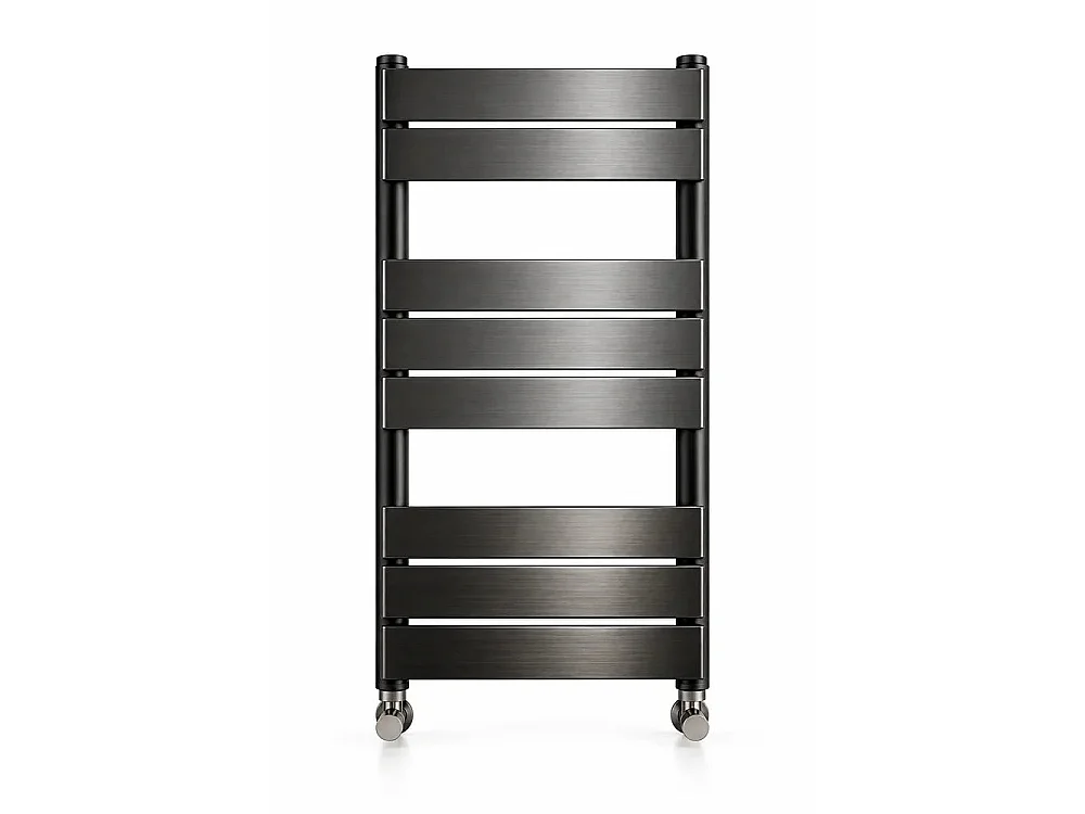Tempo Style - Heated Towel Rail 800x500mm | 277W | Designer Radiator 994 BTU, 8 Elements (2+3+3) - Gunmetal