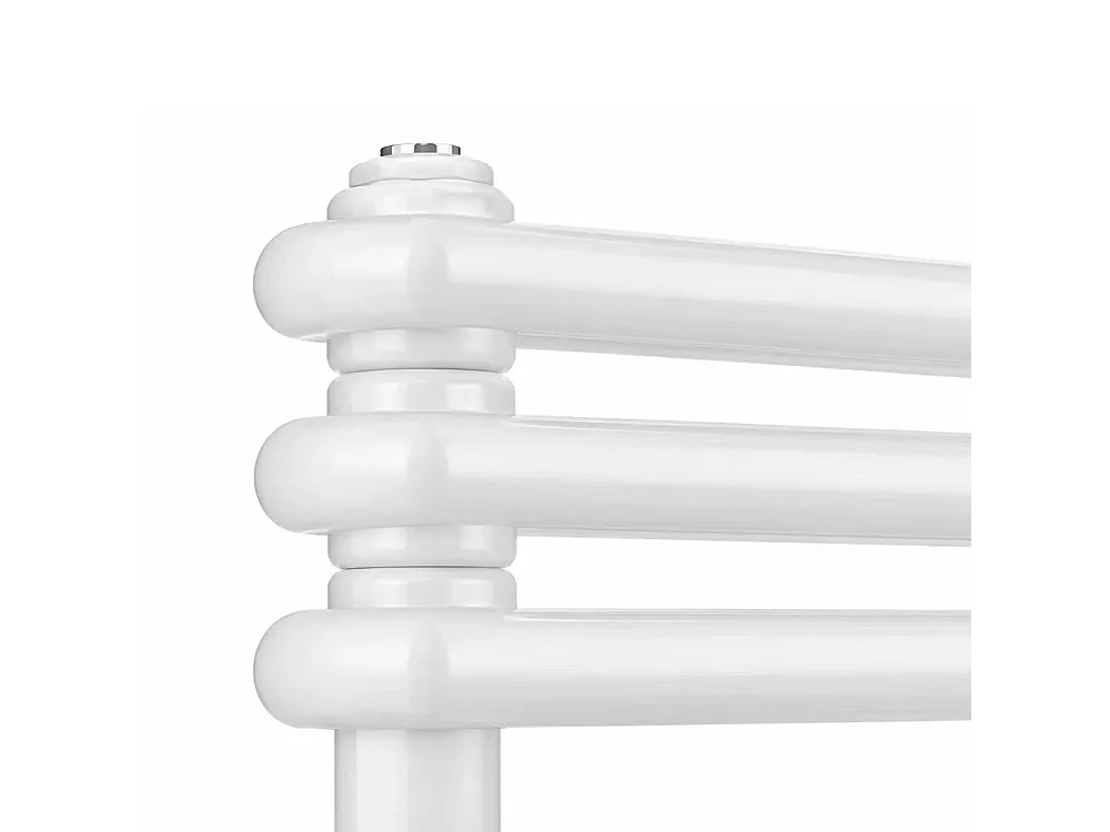 Tempo Style - Sèche-serviettes 832x500 mm | 506 W | Radiateur décoratif 1726 BTU, 13 éléments (3+4+6), blanc