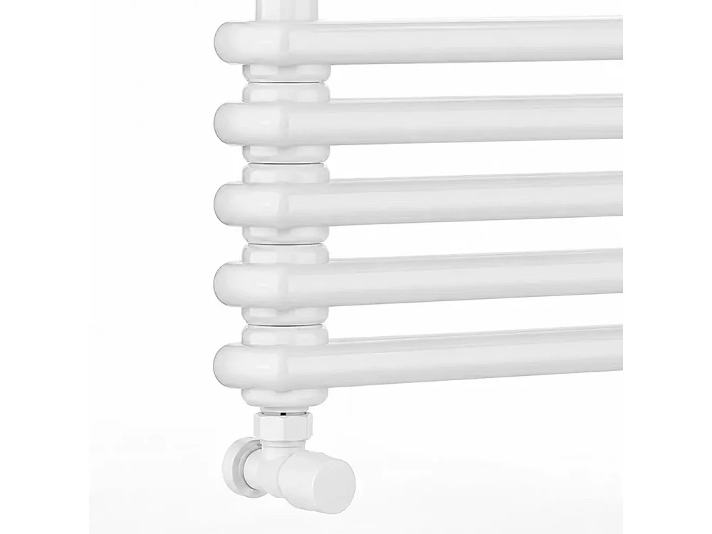 Tempo Style - Sèche-serviettes 832x500 mm | 506 W | Radiateur décoratif 1726 BTU, 13 éléments (3+4+6), blanc