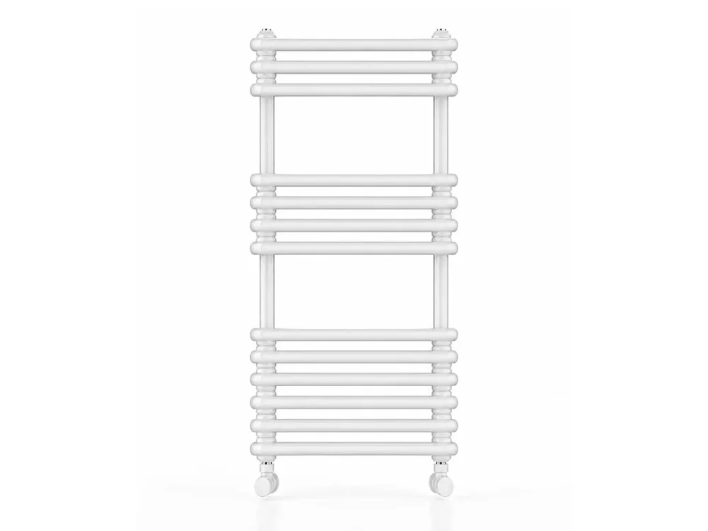 Tempo Style - Sèche-serviettes 832x500 mm | 506 W | Radiateur décoratif 1726 BTU, 13 éléments (3+4+6), blanc