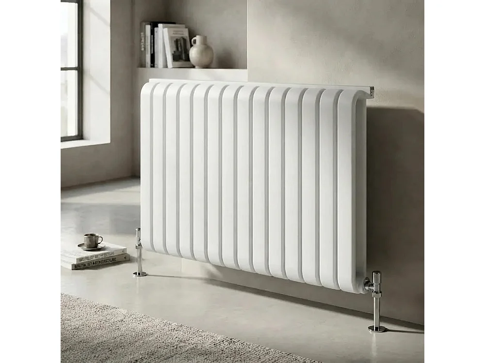 Tempo Style - Radiateur 600x756 mm | 933 W | Radiateur décoratif 3182 BTU, 14+10 éléments - Blanc