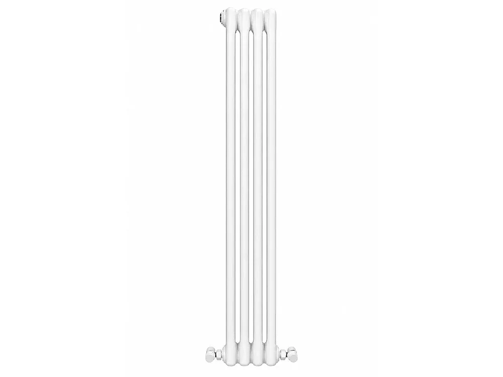 Tempo Style - Radiateur vertical 1800 x 198 mm | 639 W | Radiateur décoratif 2318 BTU à 4 éléments - Blanc