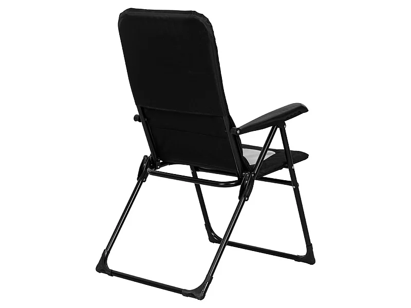 Lot de 2 chaises de camping pliantes en aluminium avec tissu Oxford, 5 positions