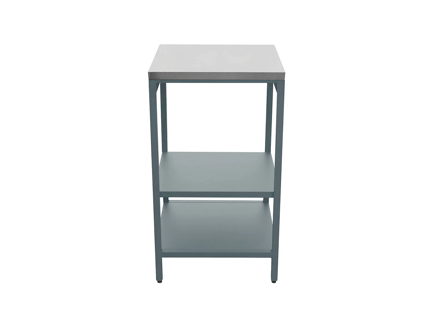 Cucina da esterno modulare in acciaio inossidabile, 3 moduli, Naxos, Blu grigio, 289x49x112.5 cm