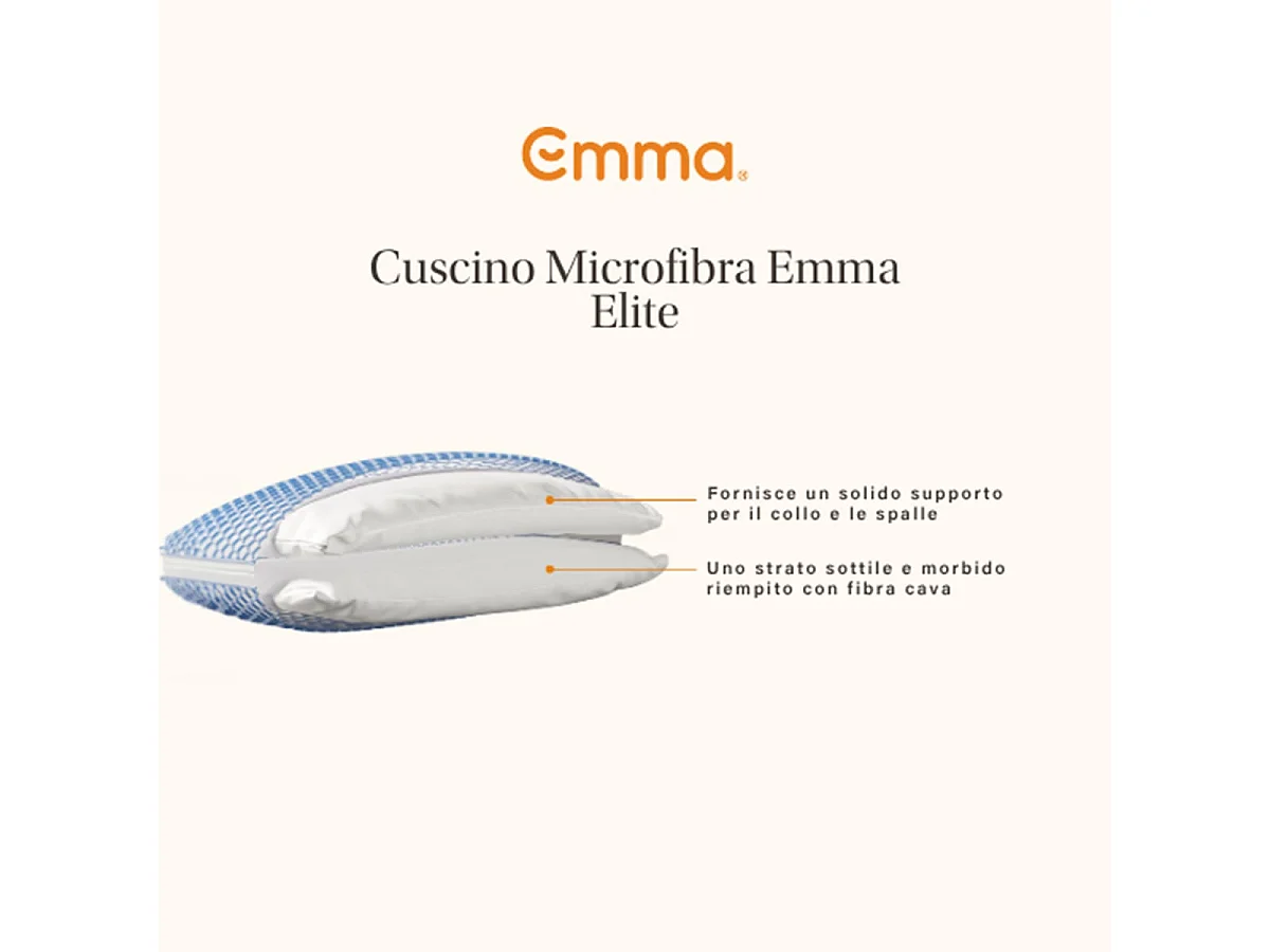 Oreiller Emma Original Confort Elite 40 x 70 cm