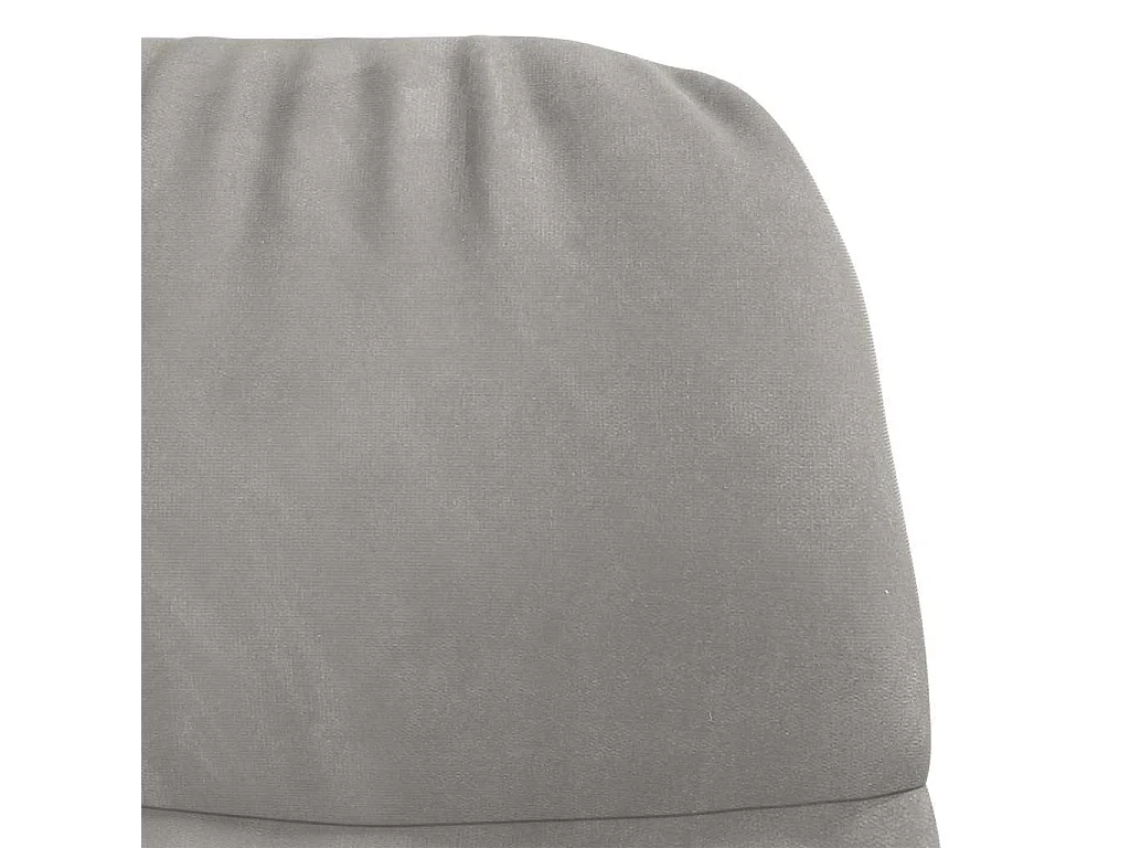Fauteuil à bascule velours gris clair