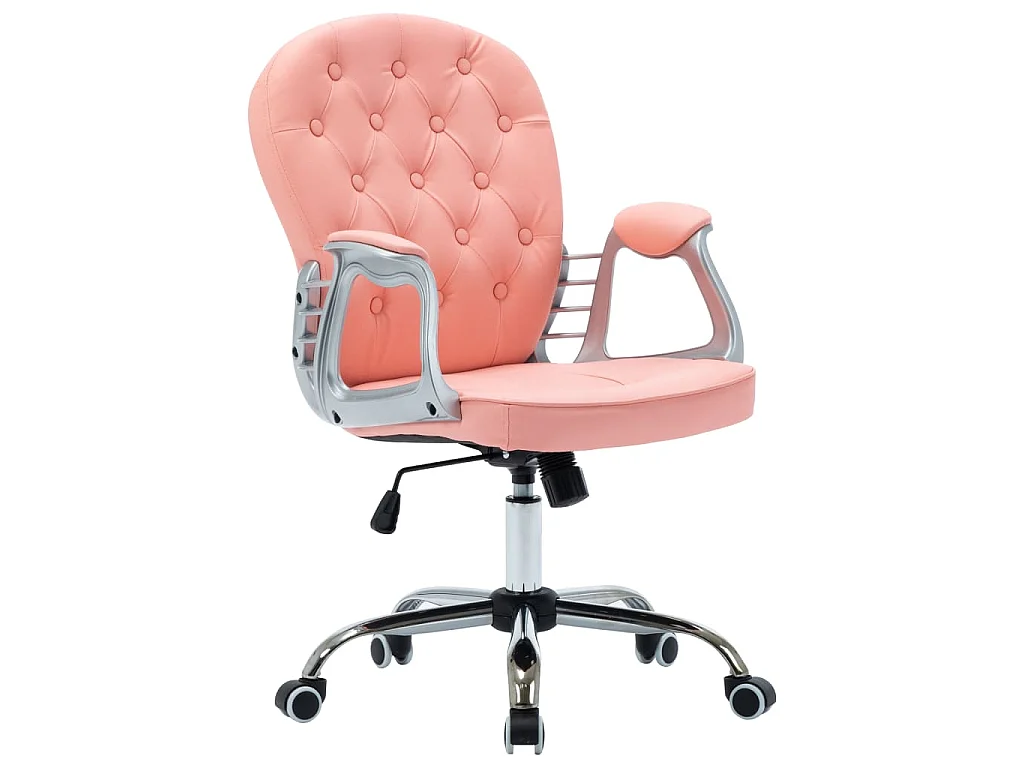Bürodrehstuhl Rosa Kunstleder