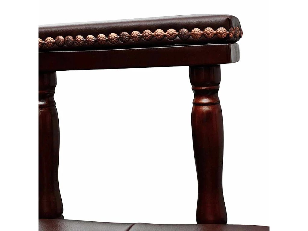 Silla de oficina giratoria marrón