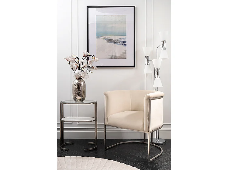 Whale Cove No.3 Wall Art - Blue Coastal Abstract, 250gsm Canvas-Effect, Matte Black Frame