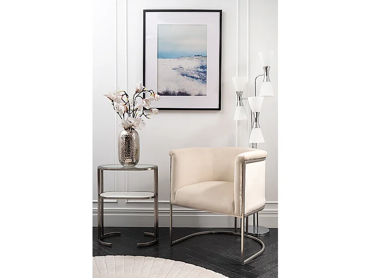 Whale Cove No.1 Wall Art - Portrait, Blue Abstract Coastal Print, Matte Black Frame