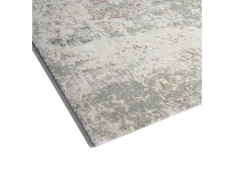 Romie Rectangular Viscose Rug - Abstract Pastel Design, 160 cm