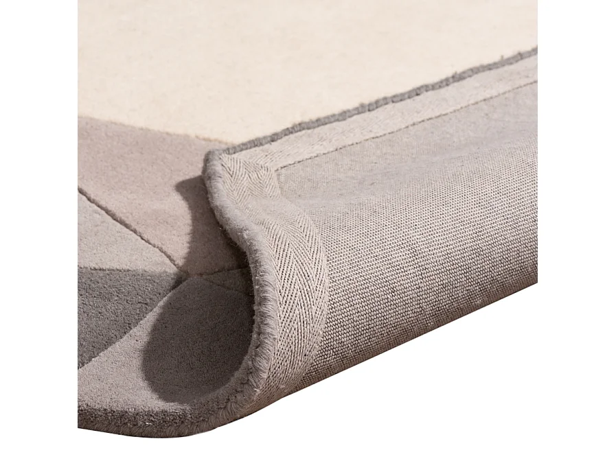 Narcisa Grey Rug, Hand-Tufted 100% Wool, Rectangular, Embossed Playful Design