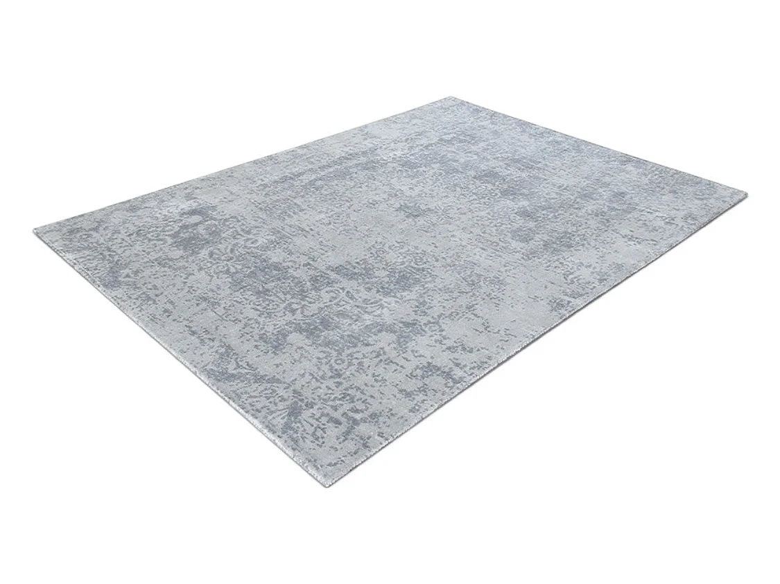 Nima Rug - 100% Wool Persian-Inspired Rectangular Rug, Distressed Tonal Greys