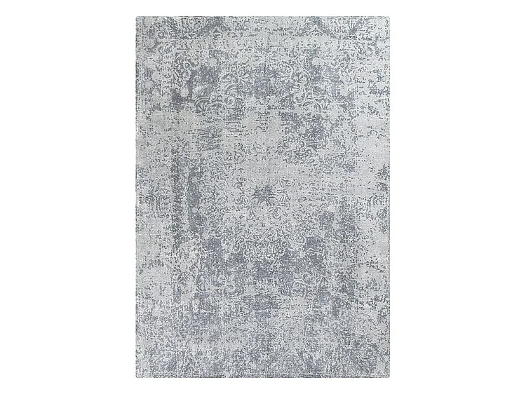 Nima Rug - 100% Wool Persian-Inspired Rectangular Rug, Distressed Tonal Greys