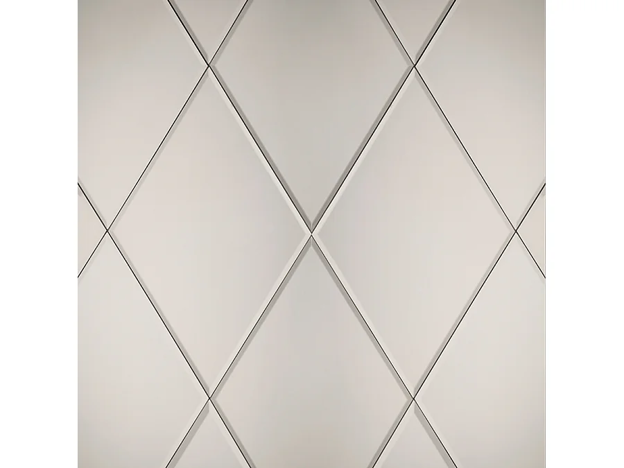 Mirrored Diamond Wall Tiles Pack - Bevelled Edge, 6 Tiles (0.5 m²)